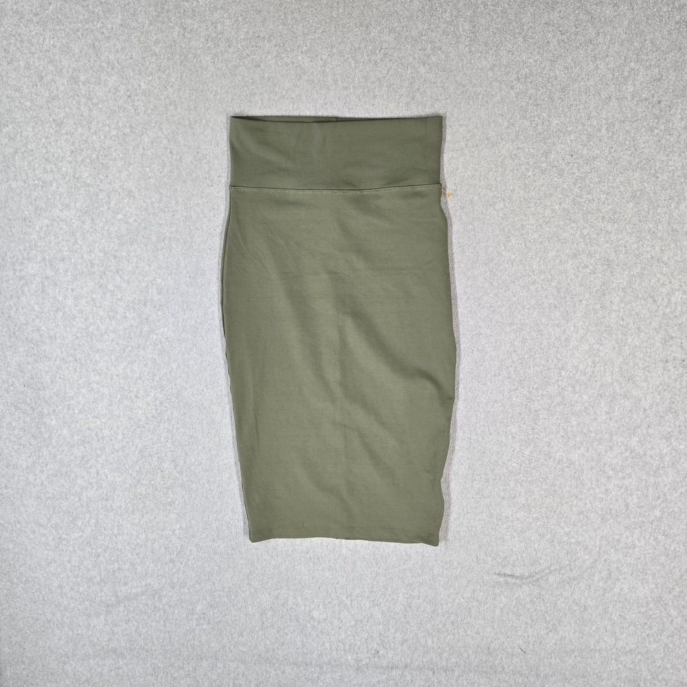 Bebe Women Skirt XS Green Pencil Skirt Bodycon Slim Stretch